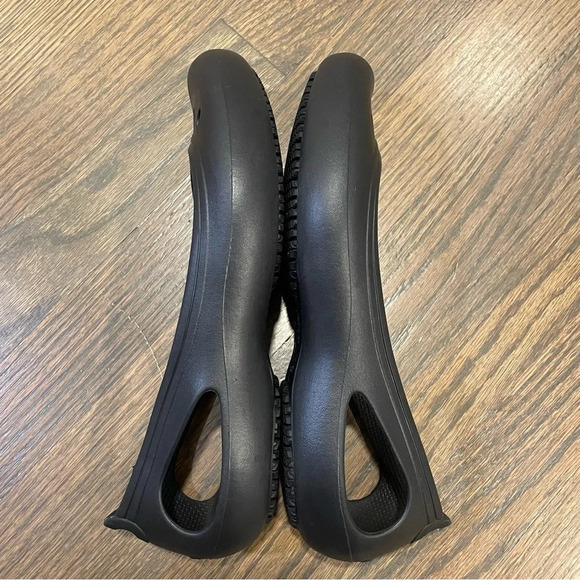 Crocs Black Kadee Flats Ballet Sling Black Cut Out Shoes Sandals Women's 10 - Picture 4 of 10